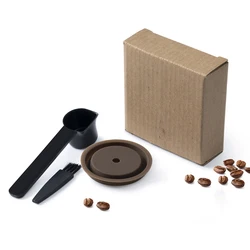 Eco-Friendly Silicone Lid for Reusable Coffee Capsules & Food Storage (Light Grey)
