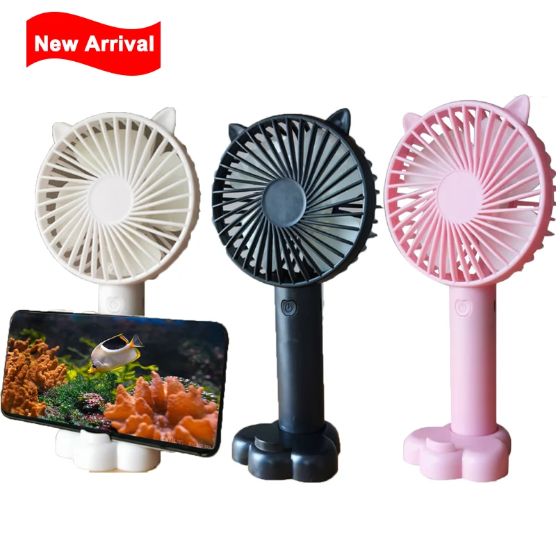 ❤SU/&YU❤Hot Portable Rechargeable Fan Air Cooler Operated Hand Held USB 18650 Battery