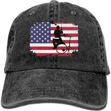 Барабанщик с американским флагом унисекс бейсбольная кепка хлопок деним Регулируемая охотничья Кепка для мужчин или женщин
