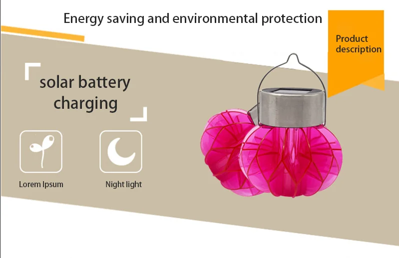 Solar Colorful Hanging Lights LED Light Induction Lawn Garden Lights Daytime Night Illumination Garden Lights