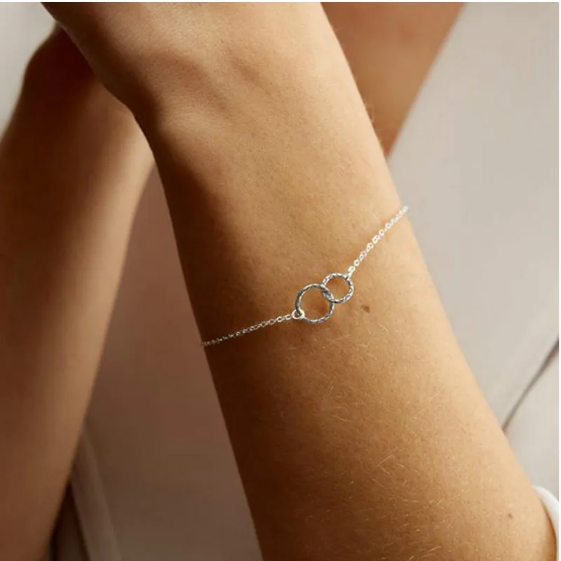 

Simple Stainless Steel Bracelet Ladies Popular Office Ultra-Thin Geometric Bracelet Fashion Friendship Bracelet Jewelry Gift