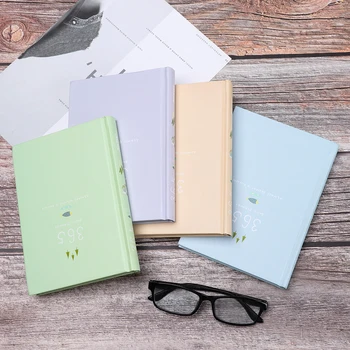 

1 PC Solid Color Notebook 365 Planner Kawaii A5 Weekly Monthly Diary Planner Notepads Cute Journals Stationery School Supplies