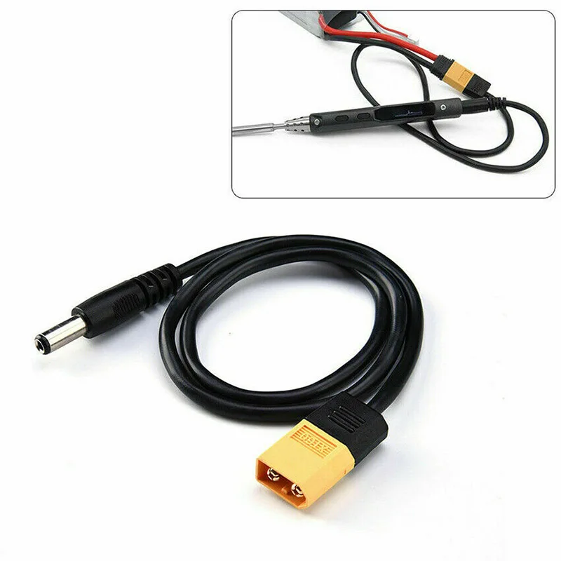 XT60 Male To DC5.5*2.5mm Power Cable Adaptor For TS100 Soldering Iron