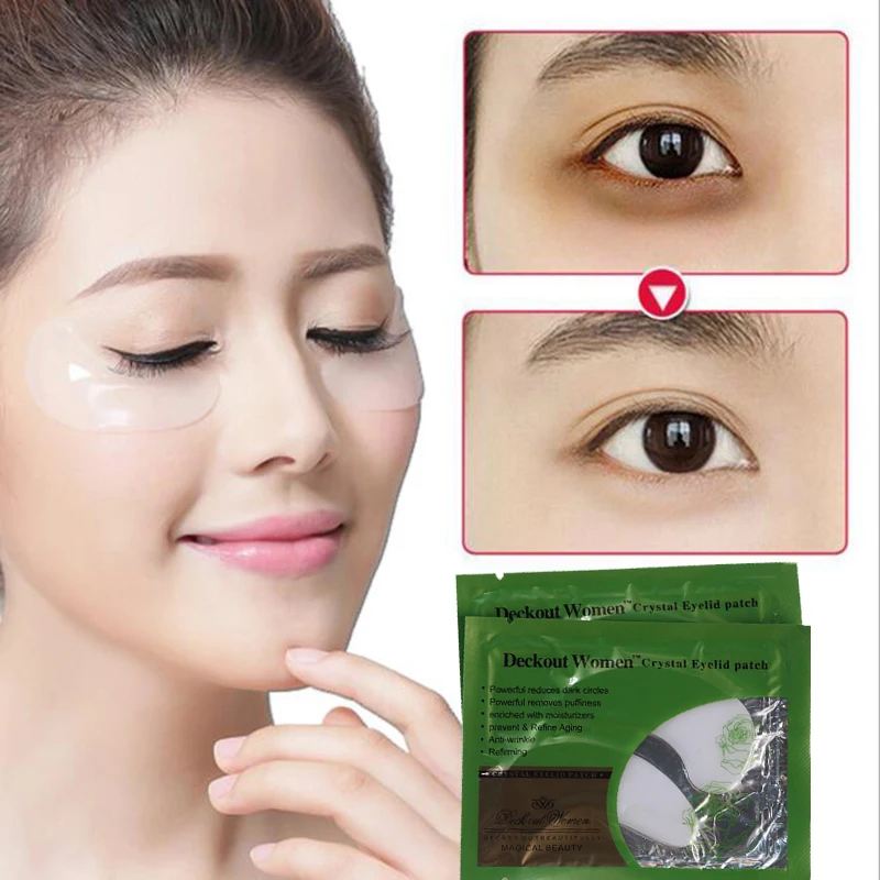 

10 Tablets / 5 Sets, Facial Care Crystal Double Eyelid Collagen Hydrating Eye Mask To Remove Black Anti-Wrinkle Eye Mask