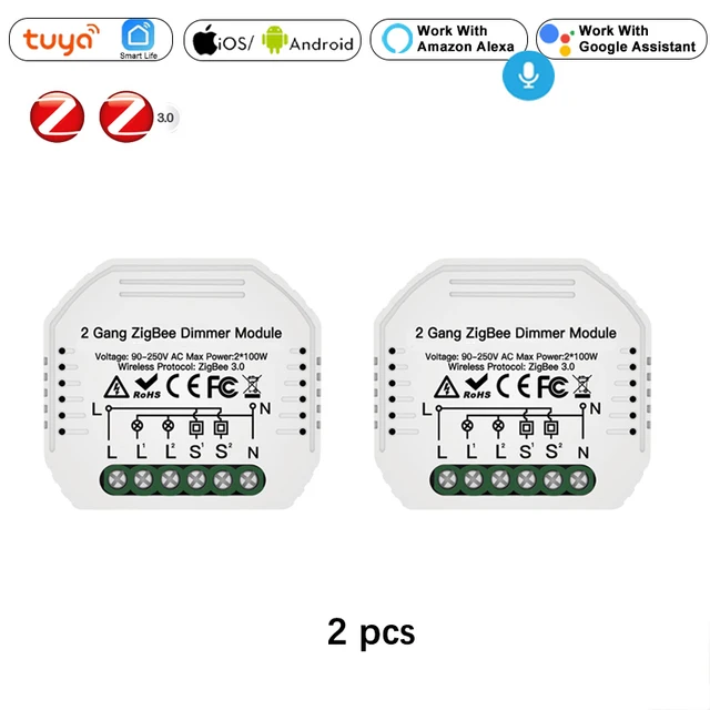 2 pcs zigbee switch