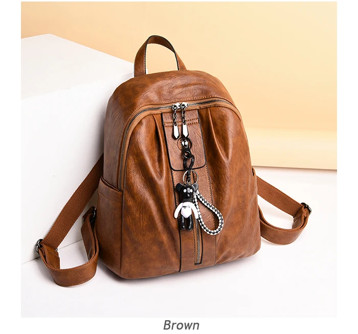 Модный женский кожаный рюкзак, винтажная женская сумка на плечо, рюкзак для путешествий, женский рюкзак Mochilas, школьные рюкзаки для девочек, консервативный дизайн
