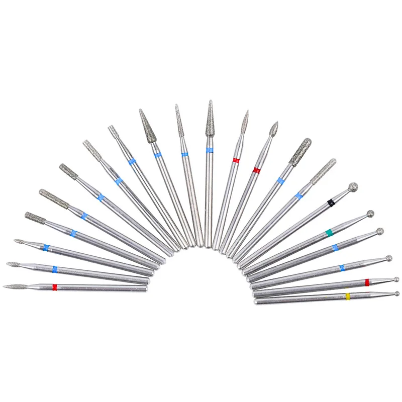 6PCS Nail Drill Bit Set Milling Cutters Electric Nail Drill Machine Accessory Salon Manicure Pedicure Drill Nail Art Drill
