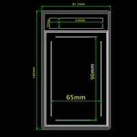 2pcs Trading Card Slab Game psa Star Card Identification Box Slab Sleeves Toploader Acrylic Material 1