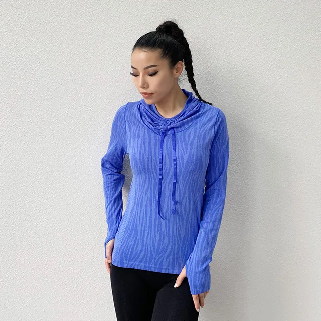 Quick Dry Long Sleeve Women's Yoga Fitness Pullover Women's Fitness