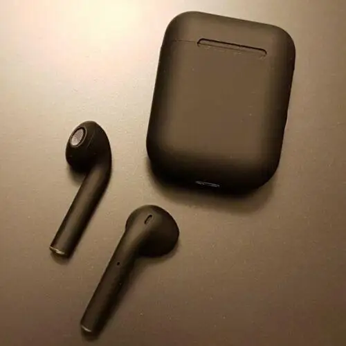 

TWS Bluetooth 5.0 Wireless Earphones Black Touch Control 3D Stereo Dual-Mic Noise Cancelling Earbuds for Apple Android