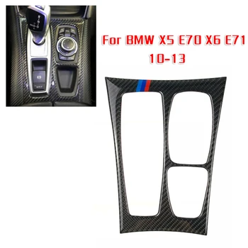 

Car Interior Gear Shift Panel Decoration Cover Trim Decor For BMW X5 E70 X6 E71 2010-2013 LHD Car Styling Accessories