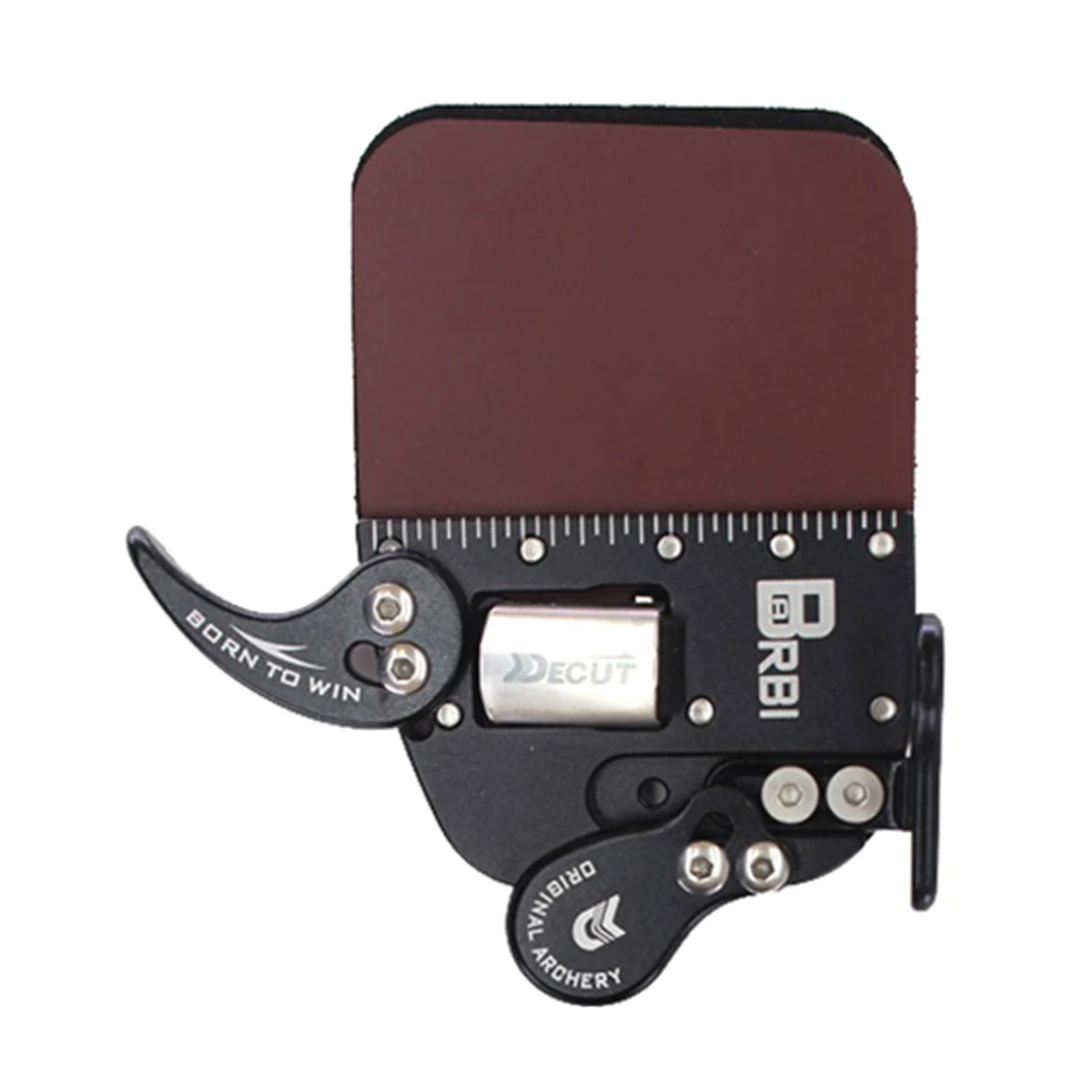 Leather Archery Finger Tab for Recurve Bows Target Hunting Finger Protector Leather Guard Gear for Right Hand