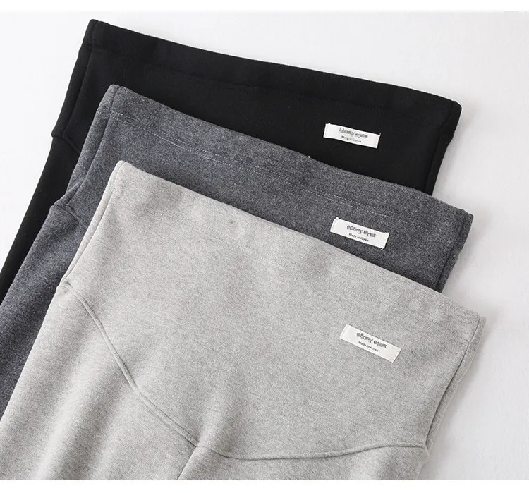 Winter Maternity Leggings Thick Adjustable Waist Velvet Line Pregnant Women Pregnancy Clothes Pants Ropa Mujer Maternal