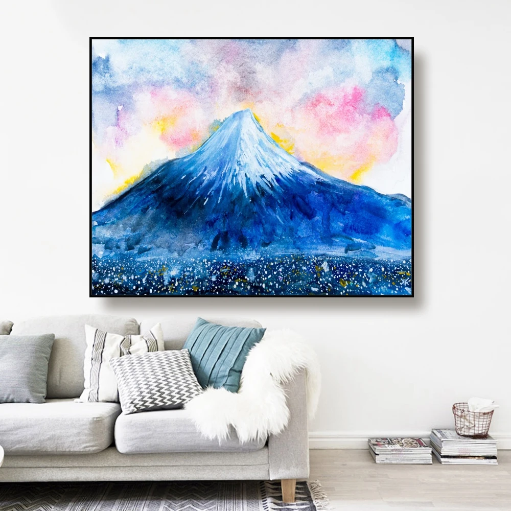 Canvas Art Oil Painting Fuji Mountain Art Poster Picture Wall Decor Modern Home Decoration Gift For Living room Office Bedroom Canvas Art Oil Painting Fuji Mountain Art Poster Picture Wall Decor Modern Home Decoration Gift For Living room Office Bedroom