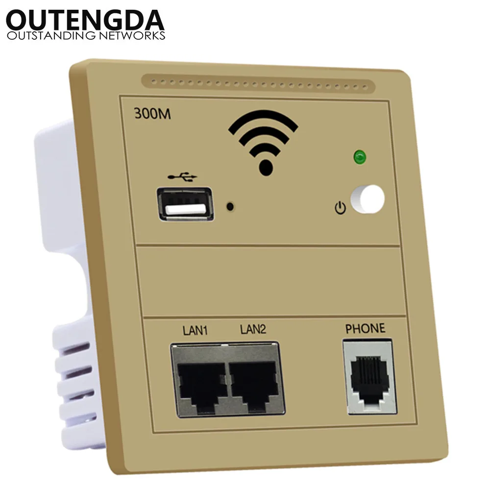 

86 type Multi-function embedded wireless WIFI router in wall access point for hotel inn AP with USB router