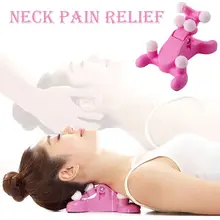 Cervical Spine Alignment Chiropractic Pillow Neck Head Pain Relief Back Massage Traction Device Support Relaxer Cervical Spine Alignment Chiropractic Pillow Neck Head Pain Relief Back Massage Traction Device Support Relaxer