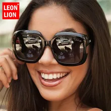 LeonLion, новинка, Ретро стиль, большая оправа, солнцезащитные очки, для женщин, роскошные очки, для мужчин, для улицы, шоппинг, уличные, Beat Oculos De Sol Gafas, UV400