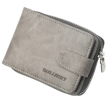 

2019 new Korean men's short wallet youth multi-function zipper wallet purse