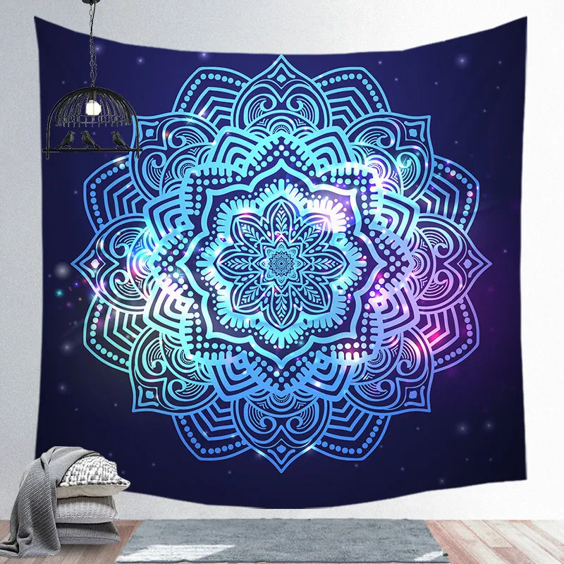 tapestry 7 Fuwatacchi серия «Мандала» гобелен настенный принт пляжное полотенце Коврик полиэстер тонкое одеяло коврик для йоги шоу ковер домашний декор - Цвет: tapestry 7