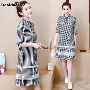 

2020 print floral&peacock satin women qipao short sleeve vintage stage show cheongsam plus chinese dress gown