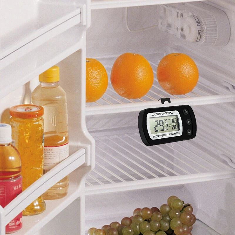 Electronic Digital Refrigerator Thermometer LCD Screen Fridge Freezer Temperature With High & Low -20°C To 50°C Anti-humidity | Дом и сад