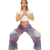 Women's Harem Yoga Pants Boho Loose Wide Leg Beach Gym Bohemian Hippie Pants 6