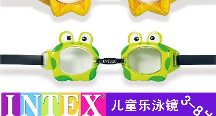Оригинальные INTEX модные детские счастливые очки для плавания плавание очки для подводного плавания 55603
