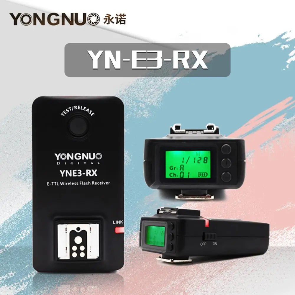 Yongnuo YN-E3-RX e-ttl беспроводной приемник вспышки для YONGNUO YN568EX II, YN565EX II YN600EX-RT, для Canon 580EX II 600EX-RT, YNE3-RX