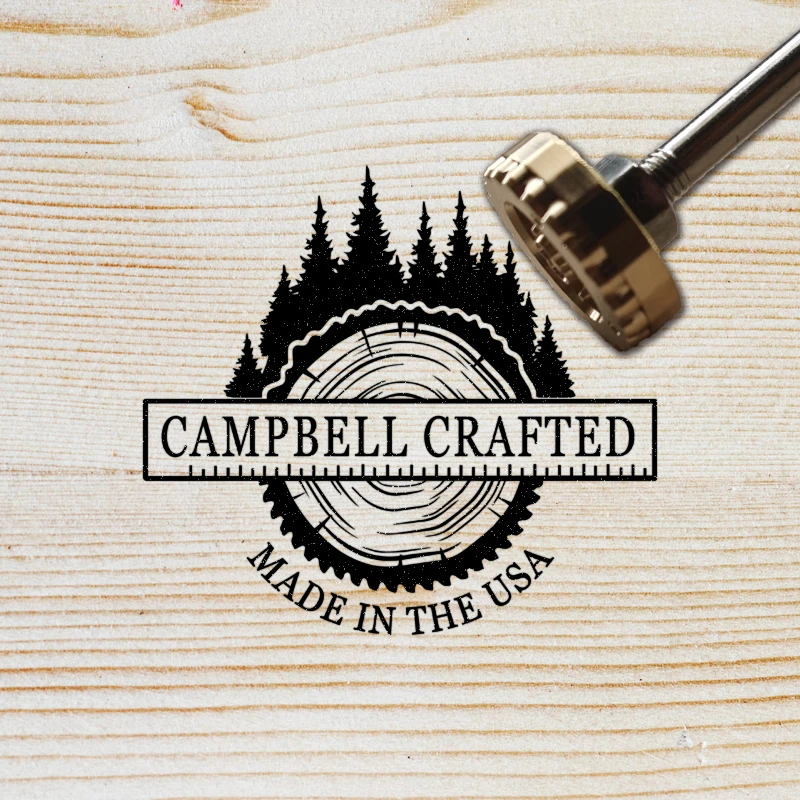 Custom wood burning Custom leather stamp with electric branding iron