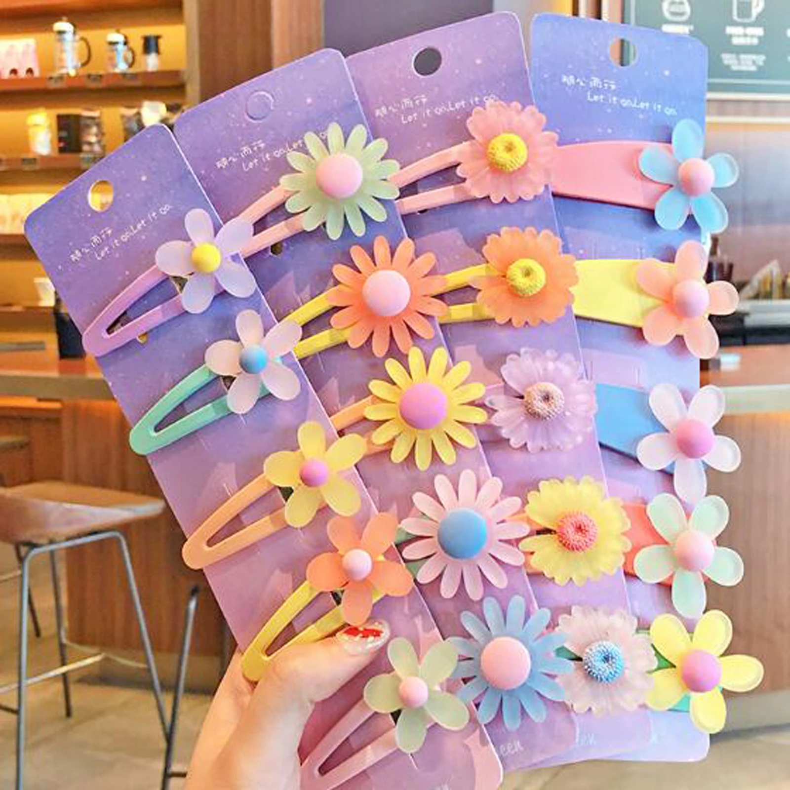 

PROLY 5/10Pcs/Set New Cute Kids Hair Clips Animal Fruit Barrettes Girls Hairpins Princess BB Clip Bangs Flower Hair Accessories