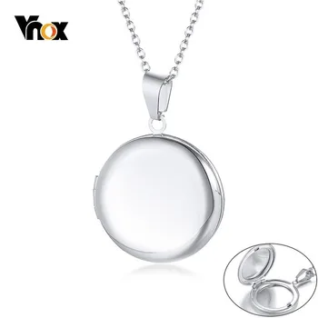 

Vnox Forever Love Locket Necklace Pendant for Women Man Photo Frame Memory Keepsake Valentine's Day Jewelry