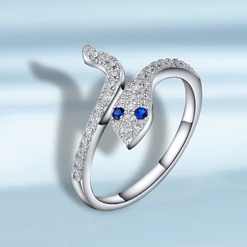 

925 Sterling Silver Ring Cubic Zircon Snake Style 2020 Propose Marriage Engagement Wedding Rings Fine Jewelry