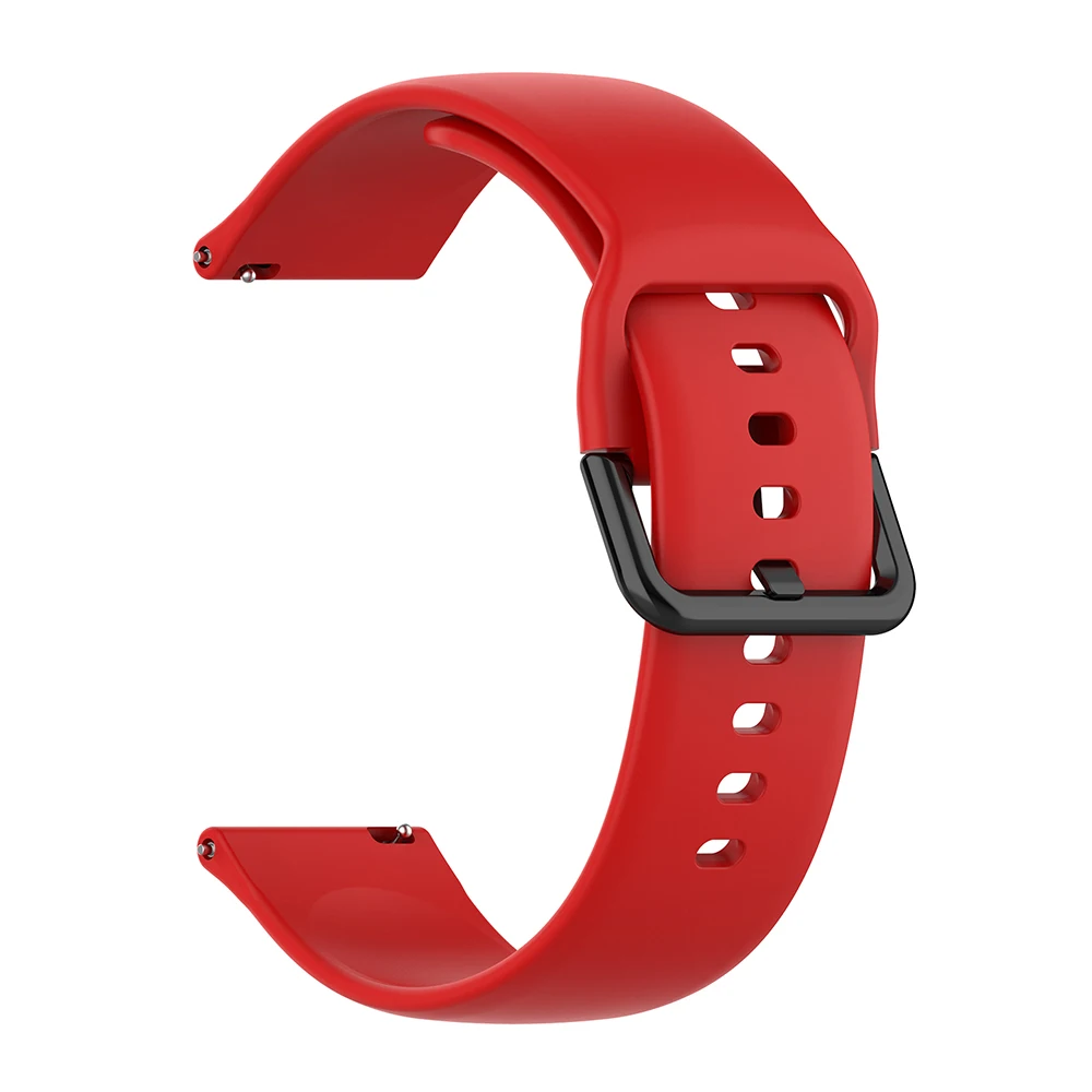 red Силиконовый ремешок для наручных часов для Huami Amazfit GTS GTR Bip, Смарт-часы, спортивный сменный Браслет, аксессуары для браслетов - Цвет: red