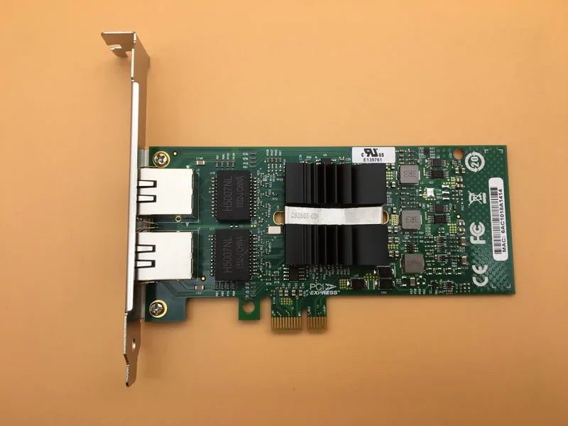 2 порта 82576 чипсет Gigabit Ethernet серверный адаптер PCI-E NIC карта E1G42ET RJ45