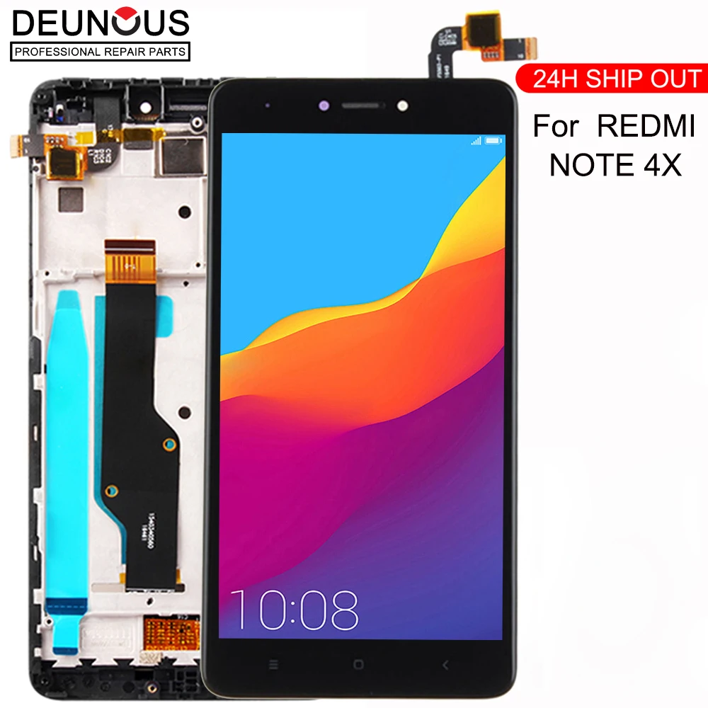 Новый качественный ЖК дисплей с рамкой для Xiaomi Redmi Note 4X 4 X зеркальный только Snapdragon