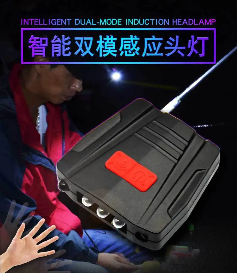 

Manufacturers Direct Selling New Style Infrared Sensing Hat Clip Lamp Battery Indicator Sensing Headlights Bait Lamp Waterproof