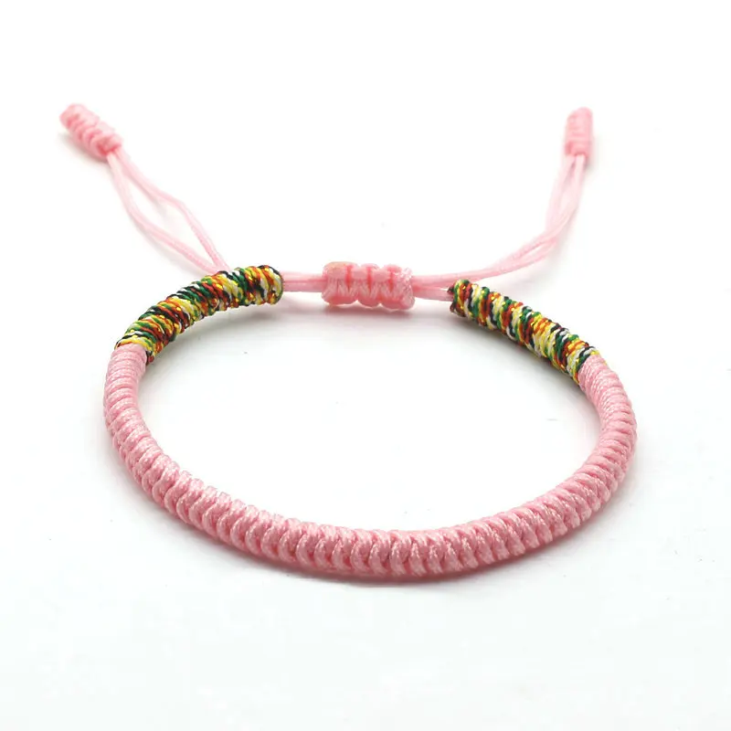 New Men Bracelet Tibetan Buddhist Handmade Braided Adjustable King Kong Knot Rope Chain Bracelets & Bangles Male Lucky Jewelry