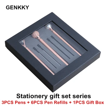 

3PCS/ Set High Quality ballpoint Pen Stationery Pens Christmas gift pens For School Office or birthday gift