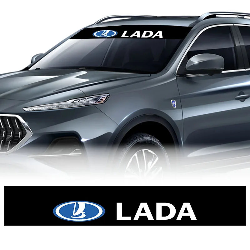 

1pcs Car Front and Back Window Reflective Stickers Windshield Decals for Lada VESTA Niva Kalina Priora Granta Largus Auto Goods
