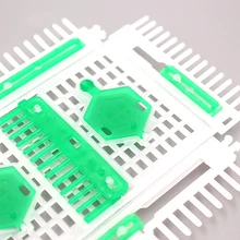 2 шт Пластиковые queen Bee иглы складные клетки пчеловод пчеловодство клетка два Ловец отверстия пчелы Инструменты Оборудование Поставки