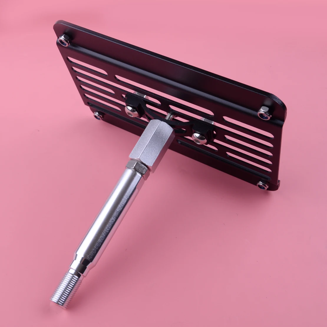 

DWCX Front Bumper Tow Hook License Plate Relocator Bracket Mount Metal Black Fit For Subaru WRX STI 2015 2016 2017 2018 2019