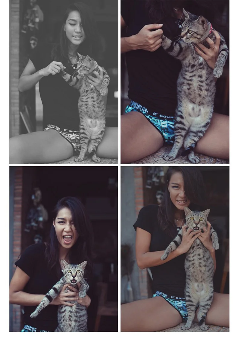 Пикантные женские модные розовые бикини с буквами Бесшовные трусики нижнее