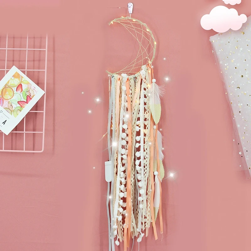 Dream Catcher Handmade Feather Moon Star Catchers Wall Hanging Decor Kids Gift | Дом и сад