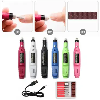

1Set Professional Electric Nail Drill Machine Kit Manicure Art Nail Nail Pen Pedicure File Bits Nail Machine Nail Kits Art G4B9