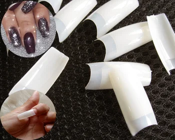 500pcs Natural Acrylic French Tips Half Cover Artificial False Nails Manicure Salon Nail Art Fake Nails Tools Buy At The Price Of 4 59 In Aliexpress Com Imall Com