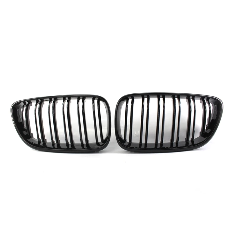 

In Grid Front Face For 2014-2018 Bmw 2 Series F22 F23 218I 220I 228I 51137295523 51137295524,Bright black parallel bars