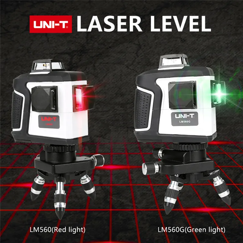

Uni-t LM560 Laser Level 3D 12 Lines 360 Horizontal&Ertical Cross LM560 Red&Green Line Laser Levels Automatic Leveling LM560G