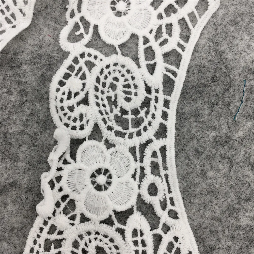 Lace fabric White Laces collar Embroidery milk fiber Craft materials Dresses Application Sewing accessories lace fabric lace garment accessories lace sewing supplies lace sewing accessories lace accessories