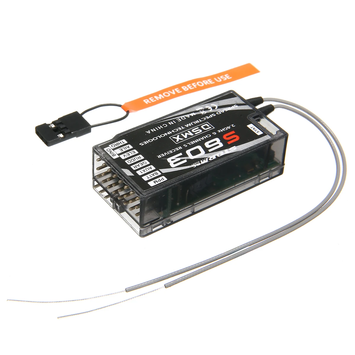 New S603 DSMX 6 Channel  2.4 GHz Air Receiver Connector RX Support DSM2/DSMX rReceiver Fit For Spektrum Transmitter Support