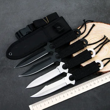

Fixed Blade Knife Hunting Stainless Steel Knives Outdoor Camping Hand Tool Sheath Diving Survival Knife